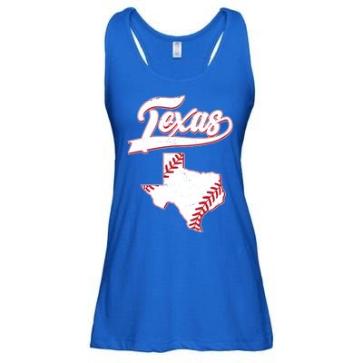 Texas State Baseball Fan Ladies Essential Flowy Tank