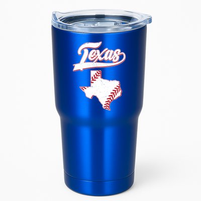 Texas State Baseball Fan Tumbler