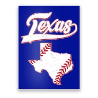 Texas State Baseball Fan Poster