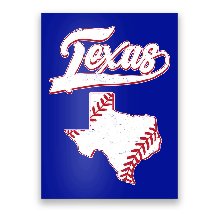 Texas State Baseball Fan Poster