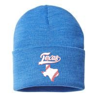 Texas State Baseball Fan Sustainable Knit Beanie