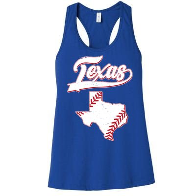 Texas State Baseball Fan Women's Racerback Tank