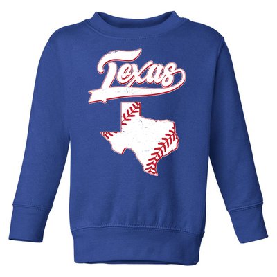 Texas State Baseball Fan Toddler Sweatshirt