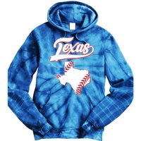 Texas State Baseball Fan Tie Dye Hoodie