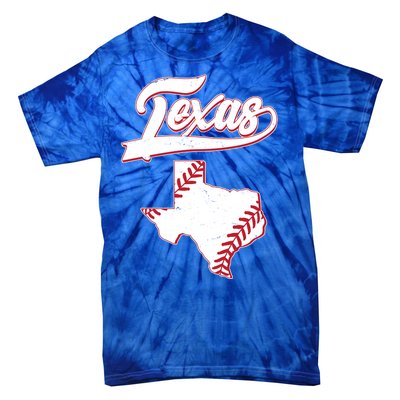 Texas State Baseball Fan Tie-Dye T-Shirt