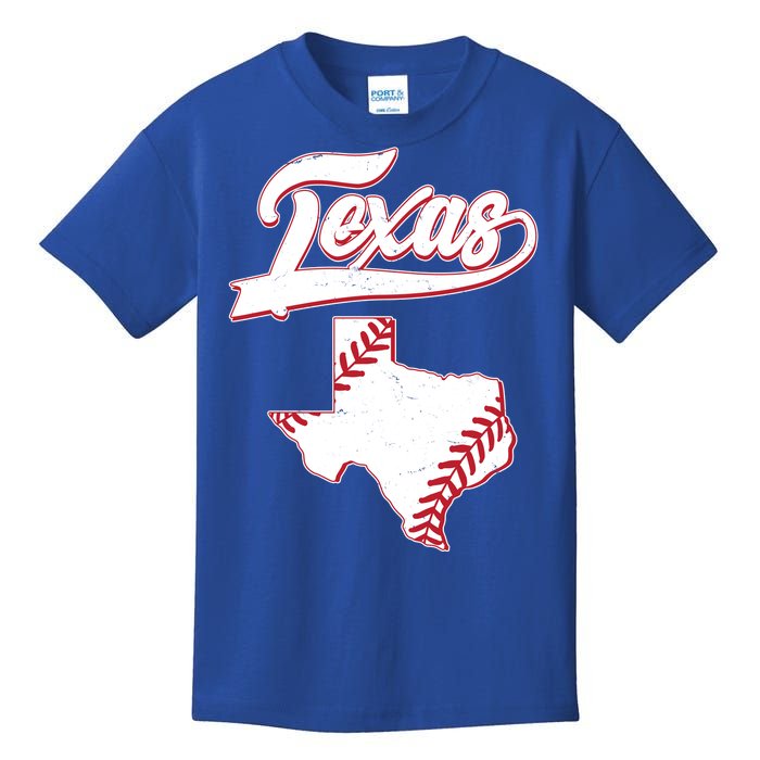 Texas State Baseball Fan Kids T-Shirt