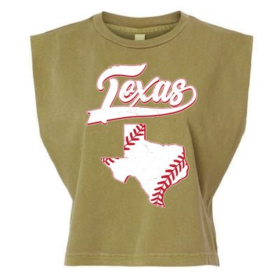 Texas State Baseball Fan Garment-Dyed Women's Muscle Tee