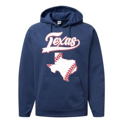 Texas State Baseball Fan Performance Fleece Hoodie