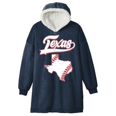 Texas State Baseball Fan Hooded Wearable Blanket