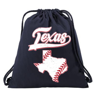 Texas State Baseball Fan Drawstring Bag