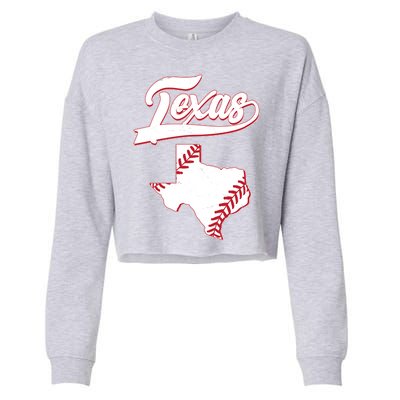 Texas State Baseball Fan Cropped Pullover Crew