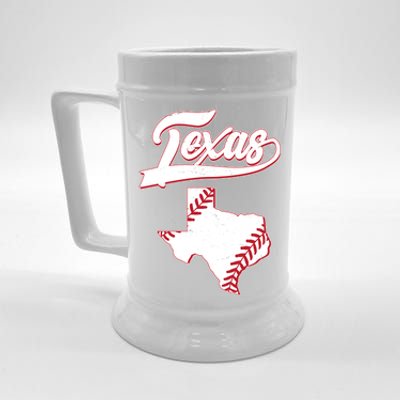 Texas State Baseball Fan Beer Stein