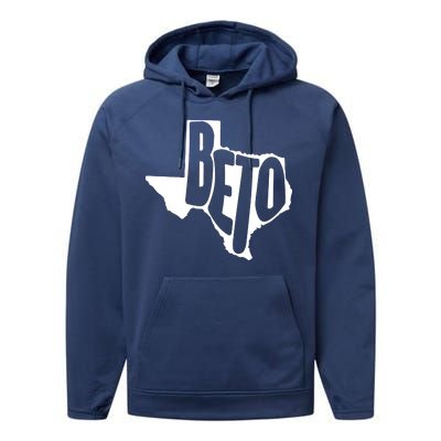 Texas State Beto For Senate Performance Fleece Hoodie