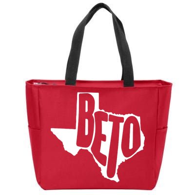 Texas State Beto For Senate Zip Tote Bag