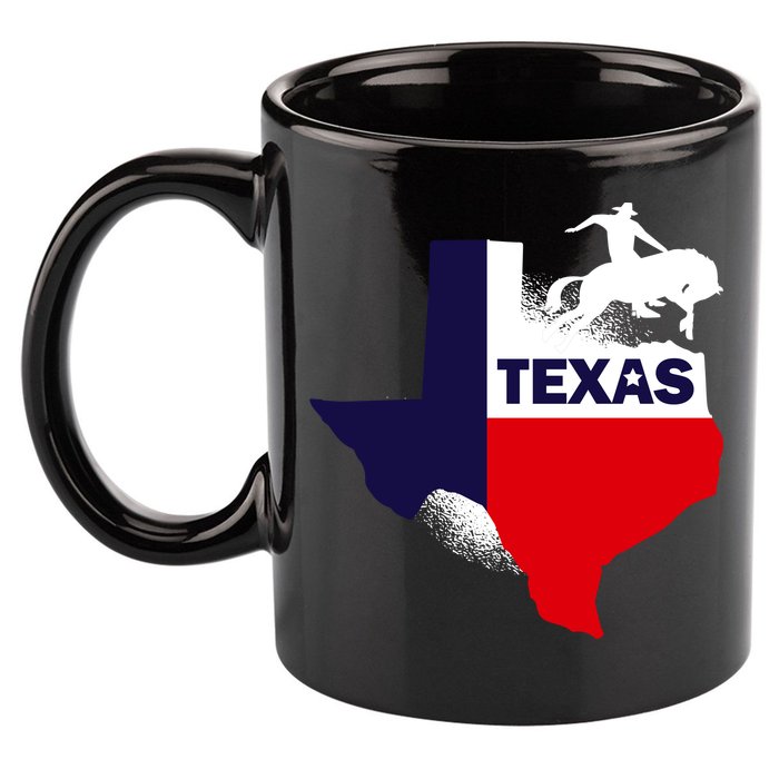 Texas State Cowboy 11oz C Handle Ceramic Mug