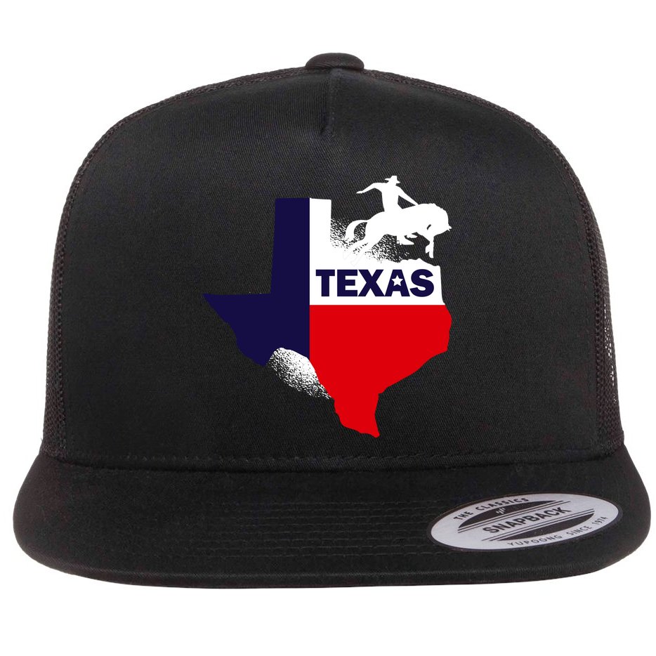 Texas State Cowboy Flat Bill Trucker Hat