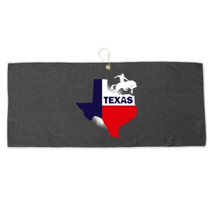 Texas State Cowboy Large Microfiber Waffle Golf Towel