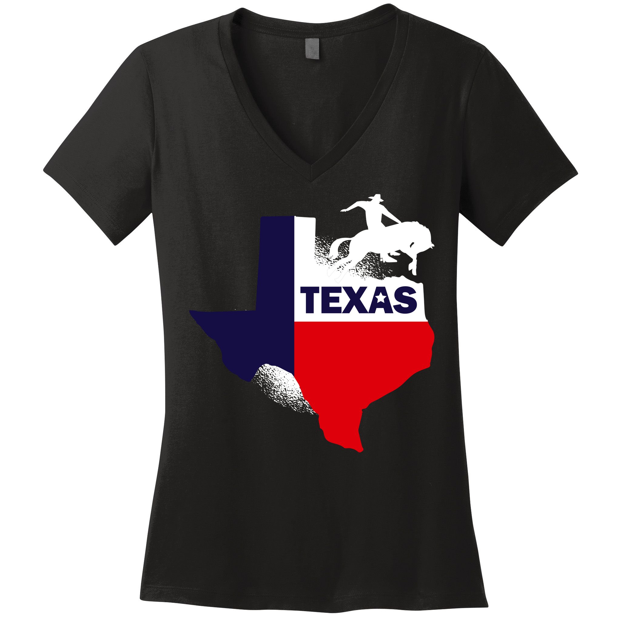 Texas State Cowboy Women's V-Neck T-Shirt