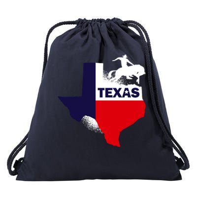 Texas State Cowboy Drawstring Bag