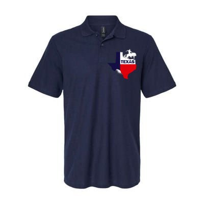 Texas State Cowboy Softstyle Adult Sport Polo