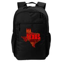 Texas State Word Map Backpack