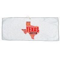 Texas State Word Map Large Microfiber Waffle Golf Towel