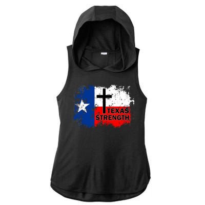 Texas Strength Shooting Ladies PosiCharge Tri-Blend Wicking Draft Hoodie Tank