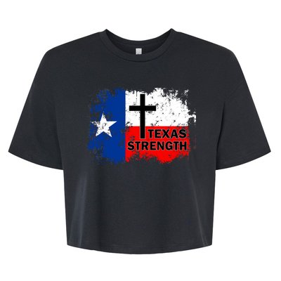 Texas Strength Shooting Bella+Canvas Jersey Crop Tee