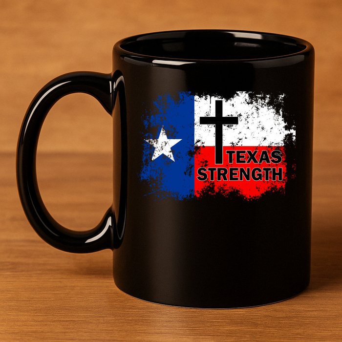Texas Strength Shooting 11oz C Handle Ceramic Mug