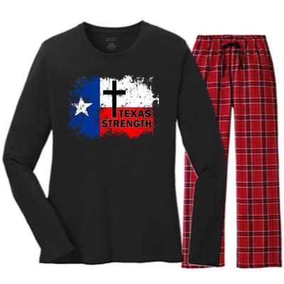 Texas Strength Shooting Women's Long Sleeve Flannel Pajama Set 