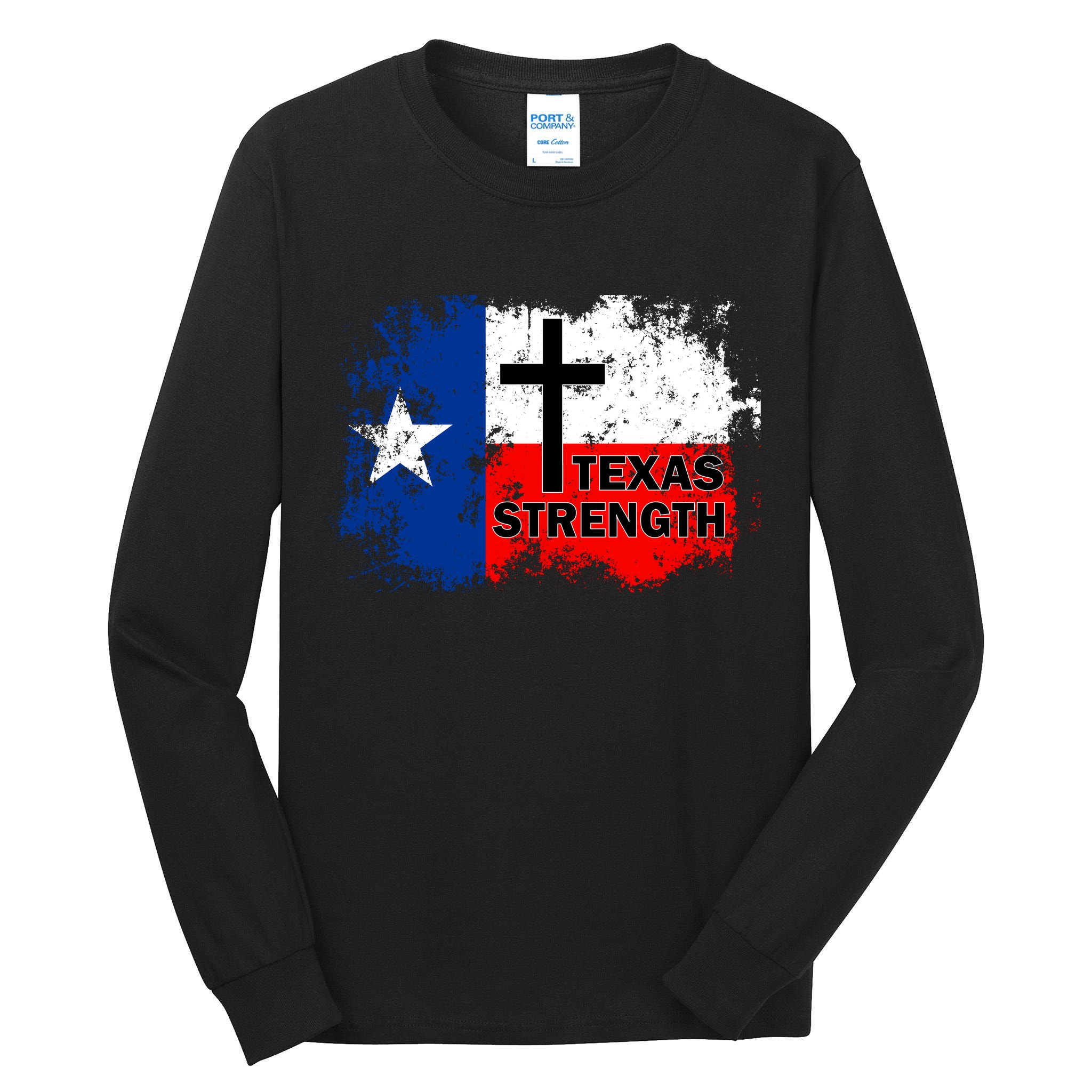 Texas Strength Shooting Tall Long Sleeve T-Shirt