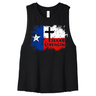 Texas Strength Shooting Women's Racerback Cropped Tank