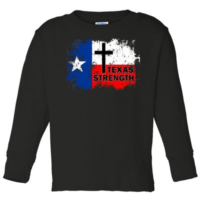 Texas Strength Shooting Toddler Long Sleeve Shirt