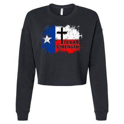 Texas Strength Shooting Cropped Pullover Crew