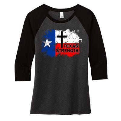 Texas Strength Shooting Women's Tri-Blend 3/4-Sleeve Raglan Shirt