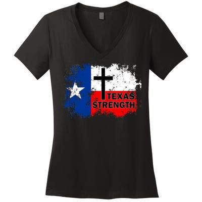 Texas Strength Shooting Women's V-Neck T-Shirt