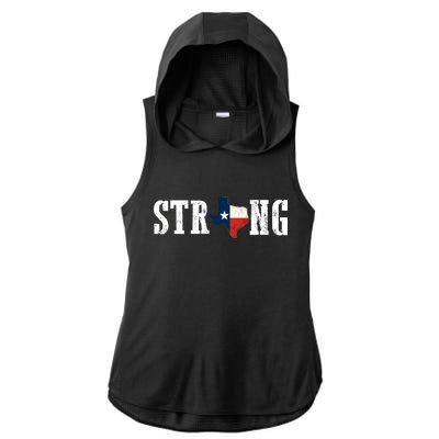 Texas Strong Ladies PosiCharge Tri-Blend Wicking Draft Hoodie Tank