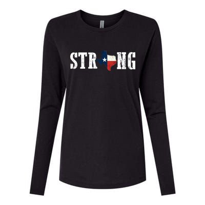 Texas Strong Womens Cotton Relaxed Long Sleeve T-Shirt