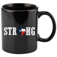Texas Strong 11oz C Handle Ceramic Mug