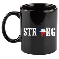 Texas Strong 11oz C Handle Ceramic Mug