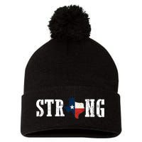 Texas Strong Pom Pom 12in Knit Beanie