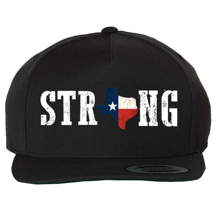 Texas Strong Wool Snapback Cap