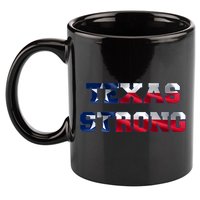 Texas Strong Flag Hurricane Harvey Aid 11oz C Handle Ceramic Mug