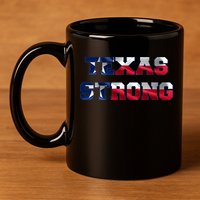 Texas Strong Flag Hurricane Harvey Aid 11oz C Handle Ceramic Mug