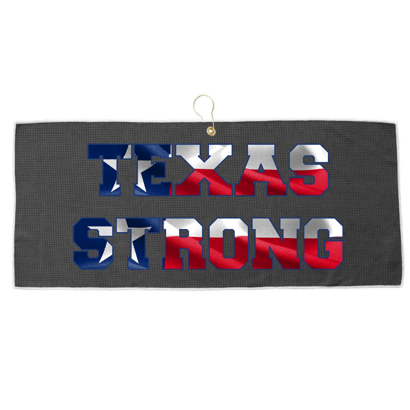 Texas Strong Flag Hurricane Harvey Aid Large Microfiber Waffle Golf Towel