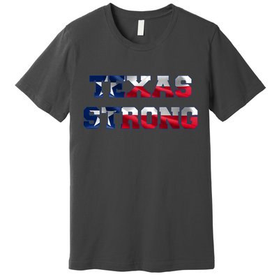 Texas Strong Flag Hurricane Harvey Aid Premium T-Shirt
