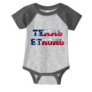 Texas Strong Flag Hurricane Harvey Aid Infant Baby Jersey Bodysuit