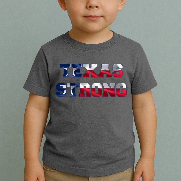 Texas Strong Flag Hurricane Harvey Aid Toddler T-Shirt