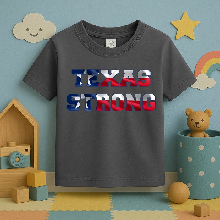 Texas Strong Flag Hurricane Harvey Aid Toddler T-Shirt