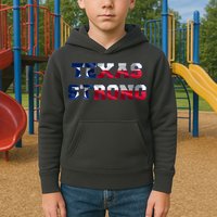 Texas Strong Flag Hurricane Harvey Aid Kids Hoodie